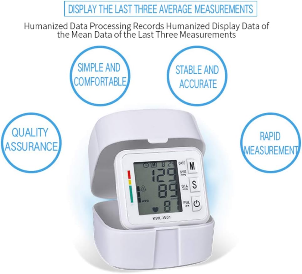 Monitor de Presión Arterial de Muñeca Parlante con Pantalla LCD - Medición Precisa y Fácil