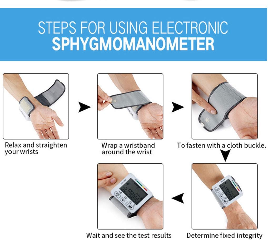 Monitor de Presión Arterial de Muñeca Parlante con Pantalla LCD - Medición Precisa y Fácil