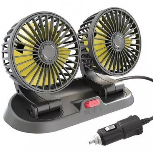 🚗 Mantén tu auto fresco al instante con este ventilador doble de alto rendimiento