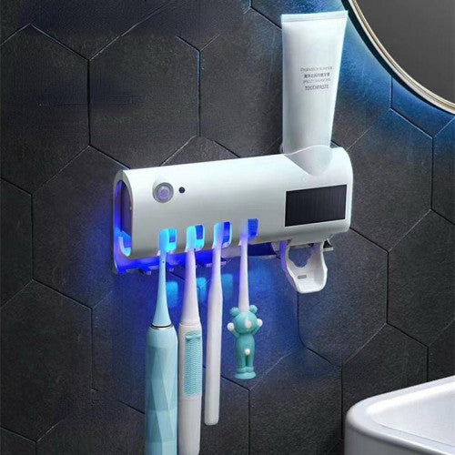 🦷✨ Esterilizador Inteligente de Cepillos de Dientes + Dispensador Automático de Pasta ✨🦷