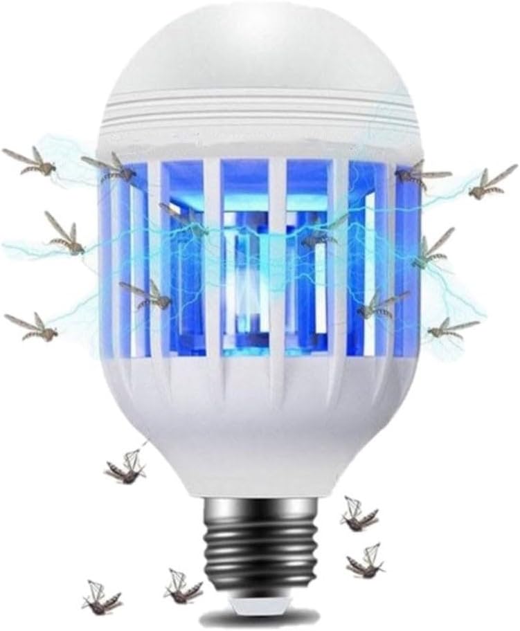 Bombilla Antimosquitos UV Grundig – LED 2 en 1, Trampa Eléctrica, Sin Químicos
