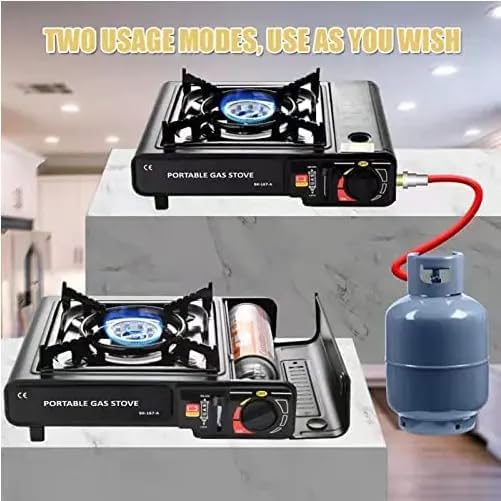 Estufa Portátil de Gas Butano – Compacta, Segura y Multifuncional para Camping