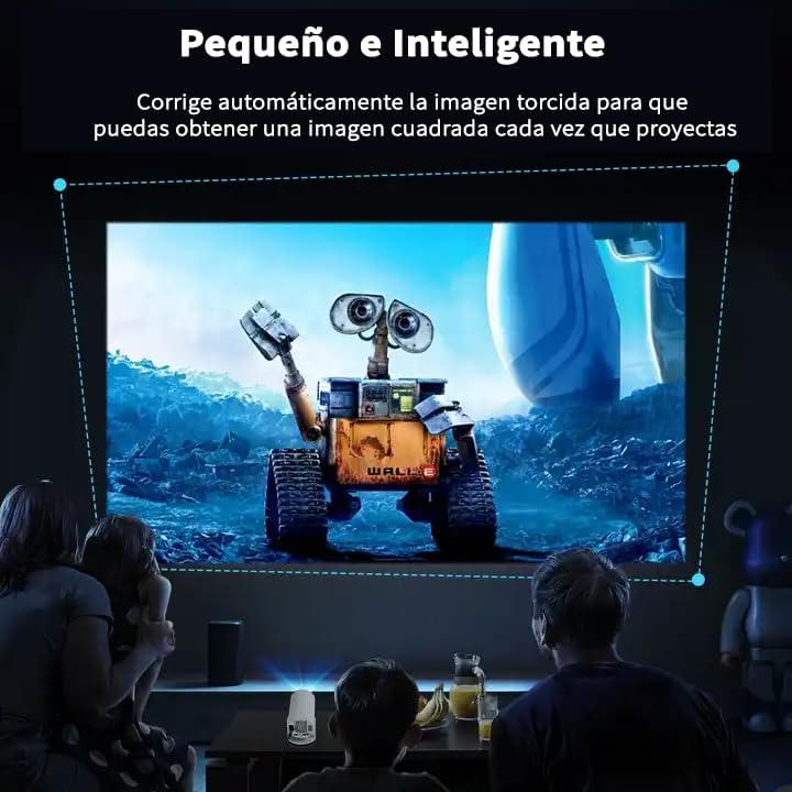 Mini proyector portátil 4K Smart Android WiFi Bluetooth - Full HD 180°