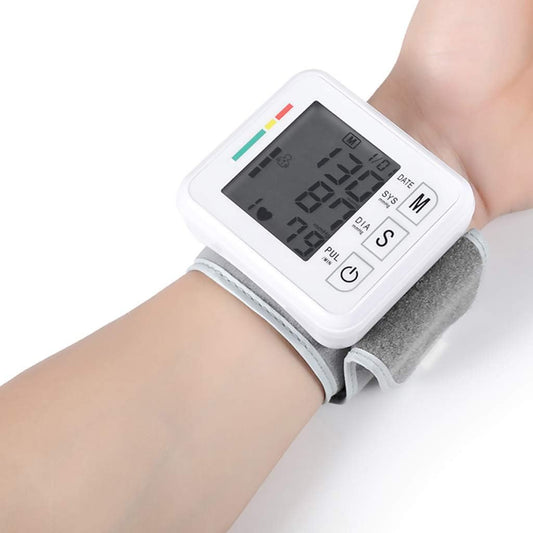 Monitor de Presión Arterial de Muñeca Parlante con Pantalla LCD - Medición Precisa y Fácil