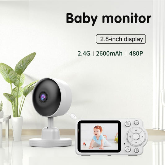 Baby Monitor Digital HD con Cámara – Pantalla 2.8”, Audio Bidireccional, Visión Nocturna, Sin Wi-Fi
