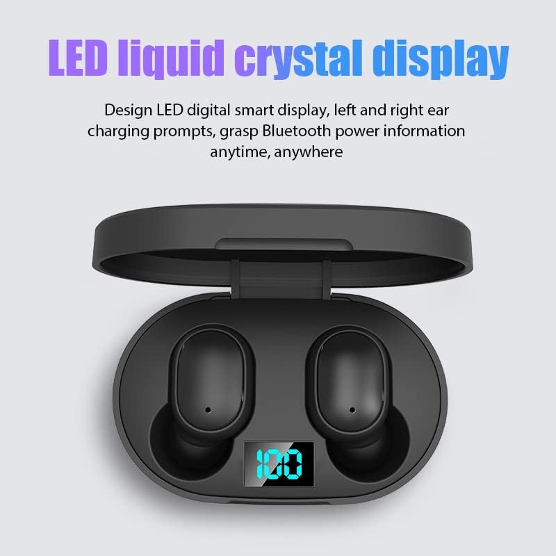 🎧 Auriculares Bluetooth E6S TWS con pantalla digital LED y Bluetooth 5.2