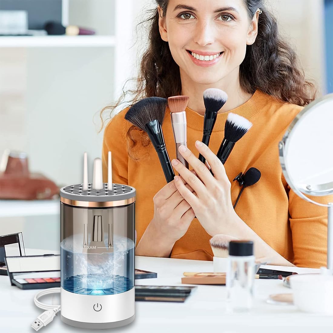 Limpiador de Esponja para Brochas de Maquillaje Reutilizable