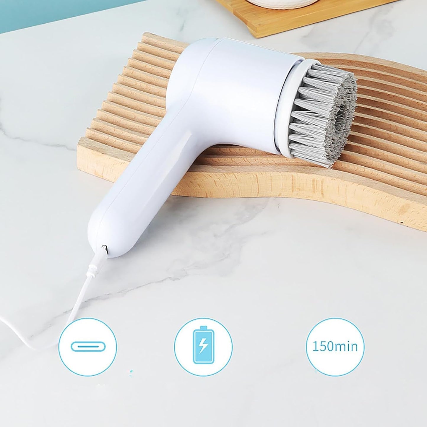 Cepillo Eléctrico de Limpieza 5 en 1 para Cocina | Inalámbrico y Recargable