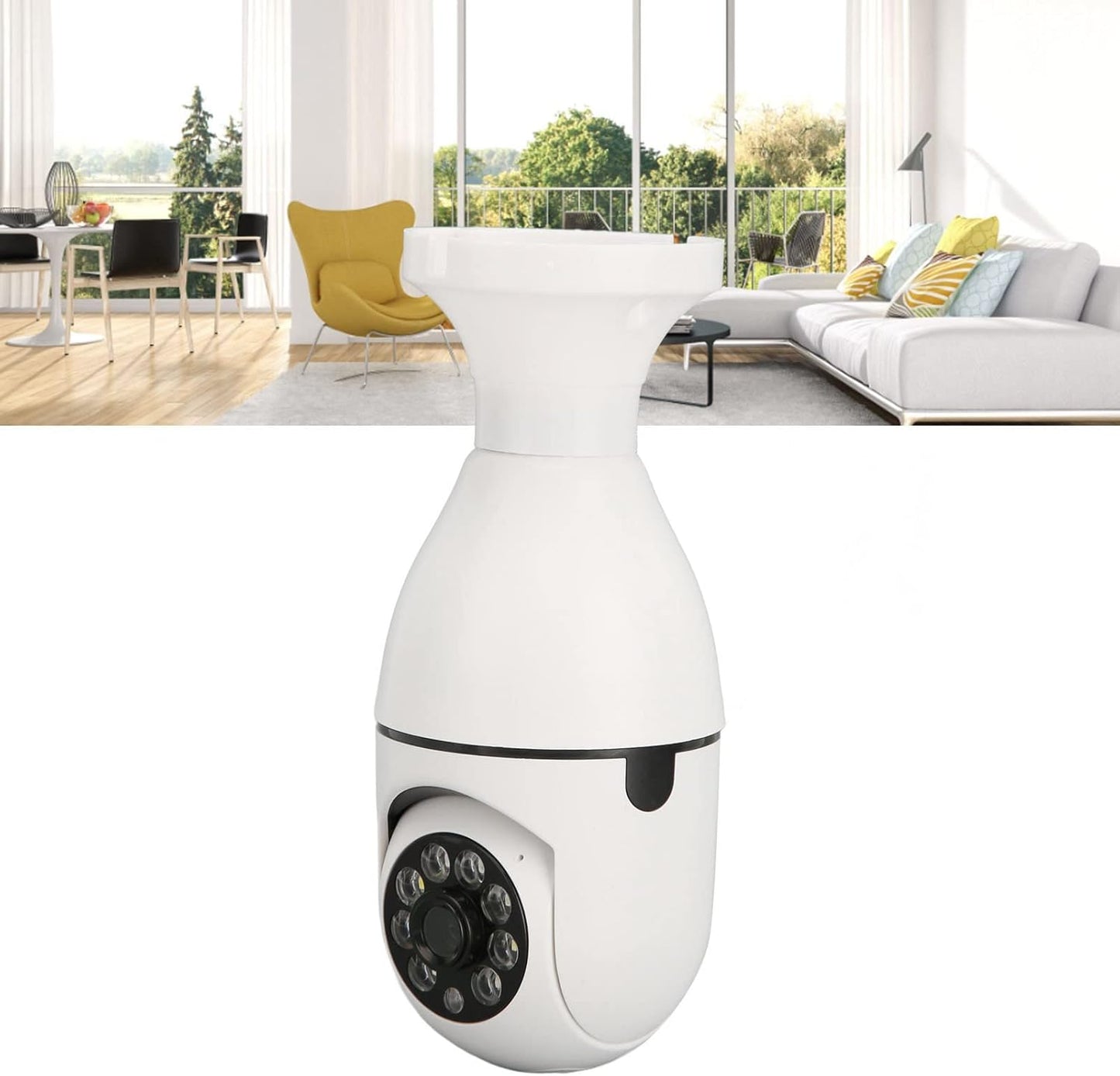 Cámara de Seguridad Inteligente WiFi 1080P – Audio Bidireccional, Detección de Movimiento y Visión Nocturna