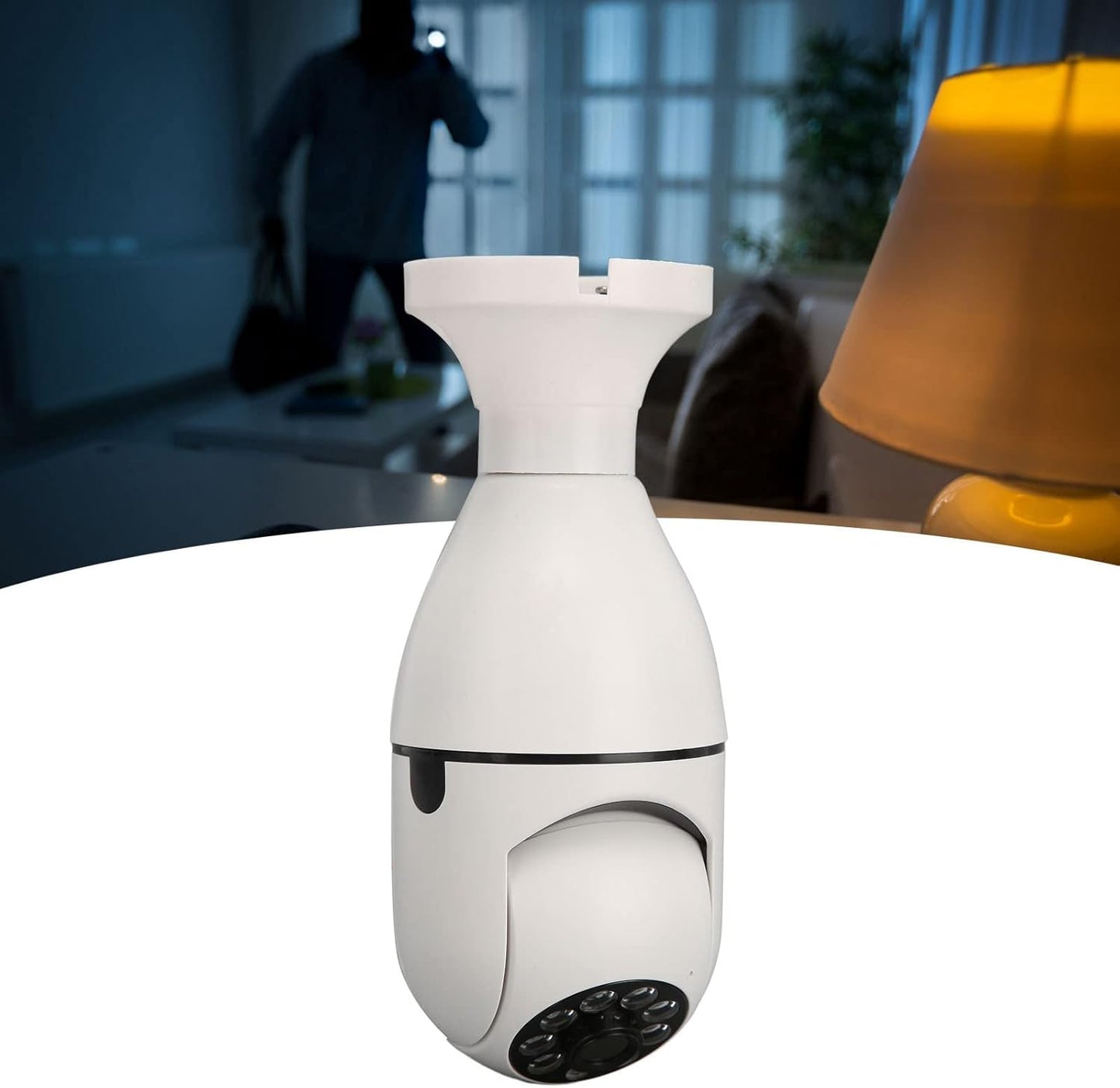 Cámara de Seguridad Inteligente WiFi 1080P – Audio Bidireccional, Detección de Movimiento y Visión Nocturna