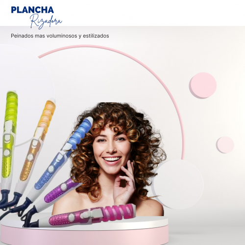 Plancha Espiral de Cerámica Profesional – Rizos Perfectos en Segundos, sin Maltratar tu Cabello
