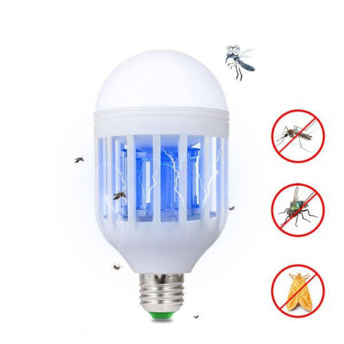 Bombilla Antimosquitos UV Grundig – LED 2 en 1, Trampa Eléctrica, Sin Químicos