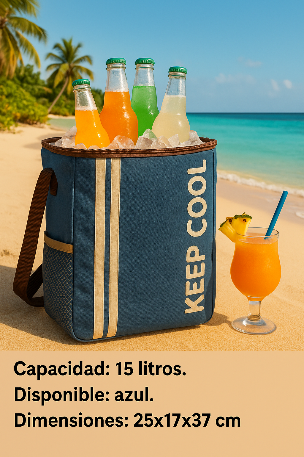 🎒❄️ Mochila Térmica "Keep Cool" – Ideal para Playa, Trabajo o Paseos