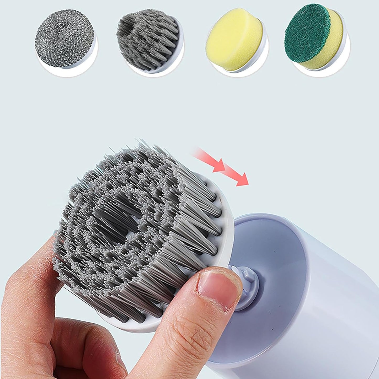 Cepillo Eléctrico de Limpieza 5 en 1 para Cocina | Inalámbrico y Recargable