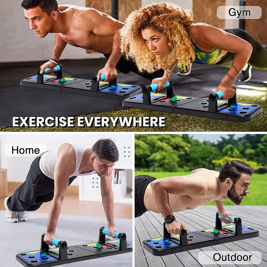 BRGOOD Tabla de Flexiones 12 en 1 – Entrena Todo el Tren Superior de Forma Segura y Eficaz