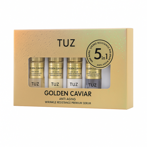 🧴 Sérum Facial TUZ Golden Caviar – Antiarrugas Premium 5 en 1 (3 x 10 ml)