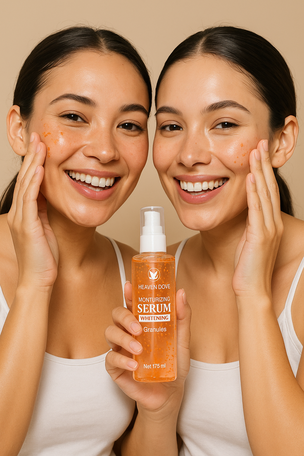 🌸 Heaven Dove – Suero Hidratante y Aclarante con Gránulos (175 ml)
