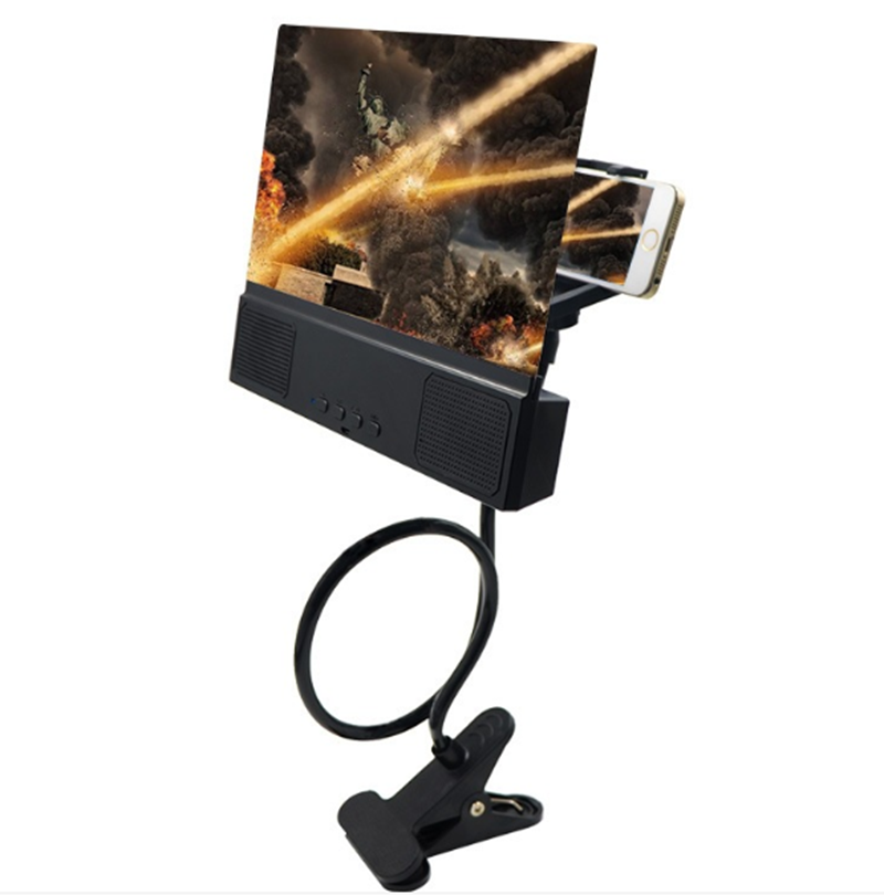 🎬 Amplificador de Pantalla para Celular 12" – Con Altavoz Bluetooth y Soporte Plegable