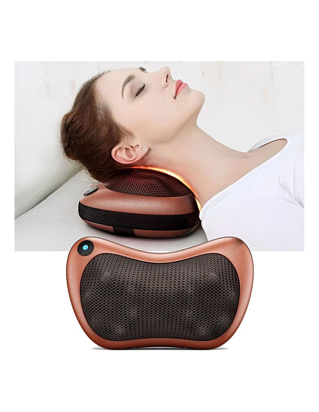 🧘‍♀️ Cojín Masajeador Electrónico Portátil – Relájate en Cualquier Lugar