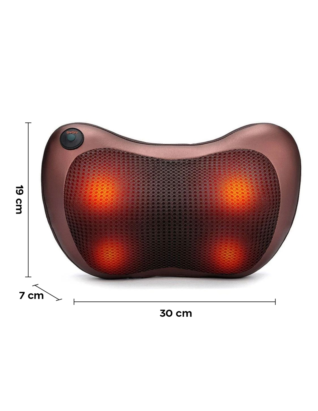 🧘‍♀️ Cojín Masajeador Electrónico Portátil – Relájate en Cualquier Lugar
