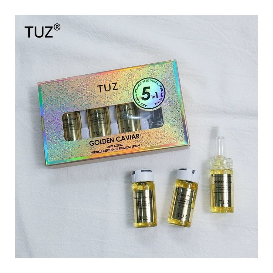 🧴 Sérum Facial TUZ Golden Caviar – Antiarrugas Premium 5 en 1 (3 x 10 ml)